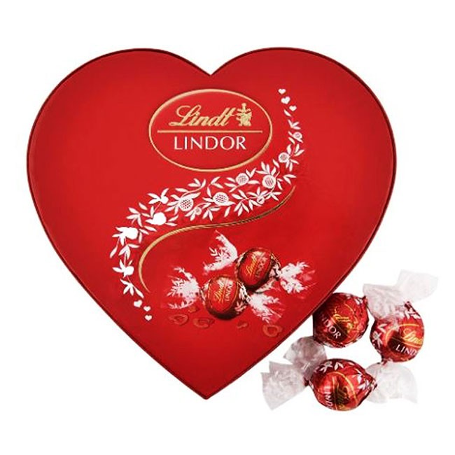 Caja Corazón Bombones Lindt ➡️ Floristería el Paraiso